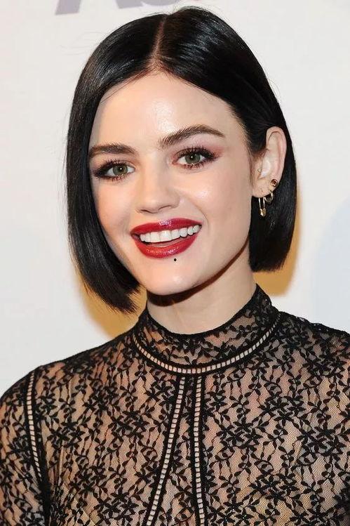 明星网红烫发发型图片